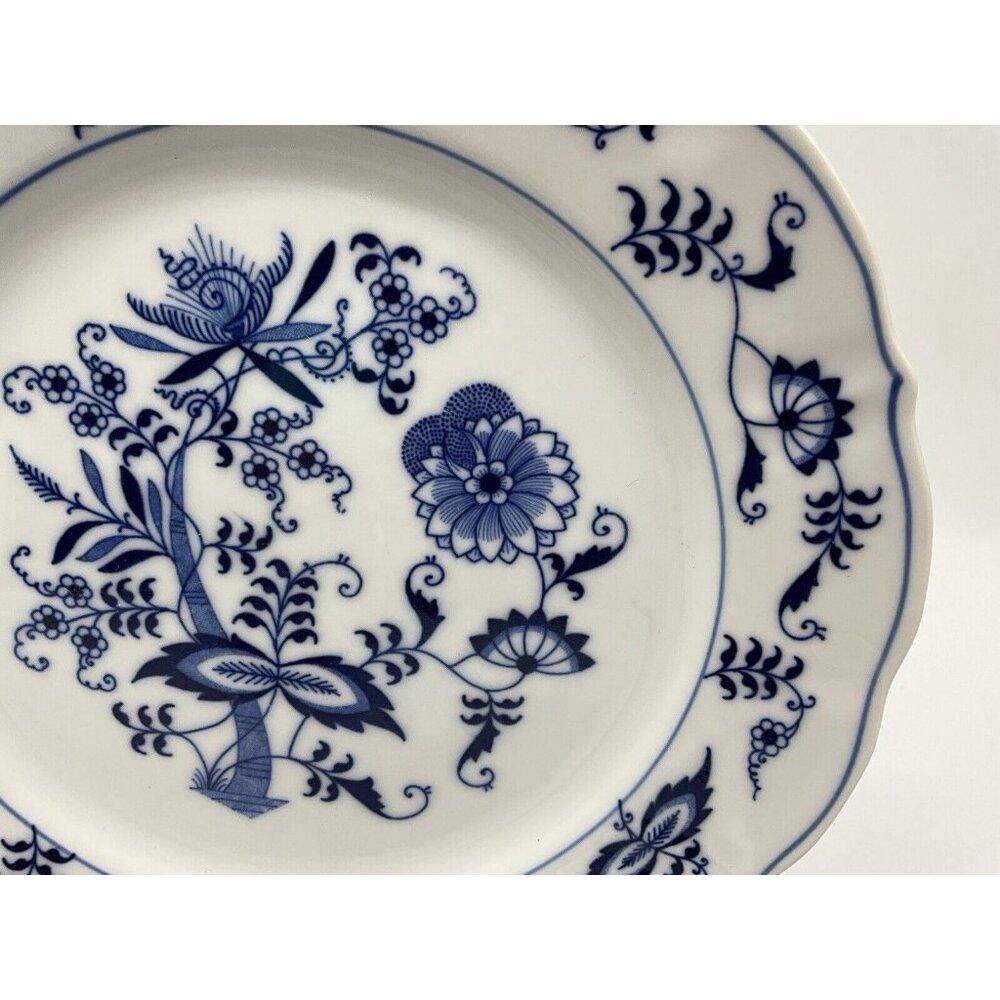 Blue Danube 8.5"  SALAD LUNCHEON Plate Blue Onion Rectangular Backstamp Set of 2 - Picture 10 of 16